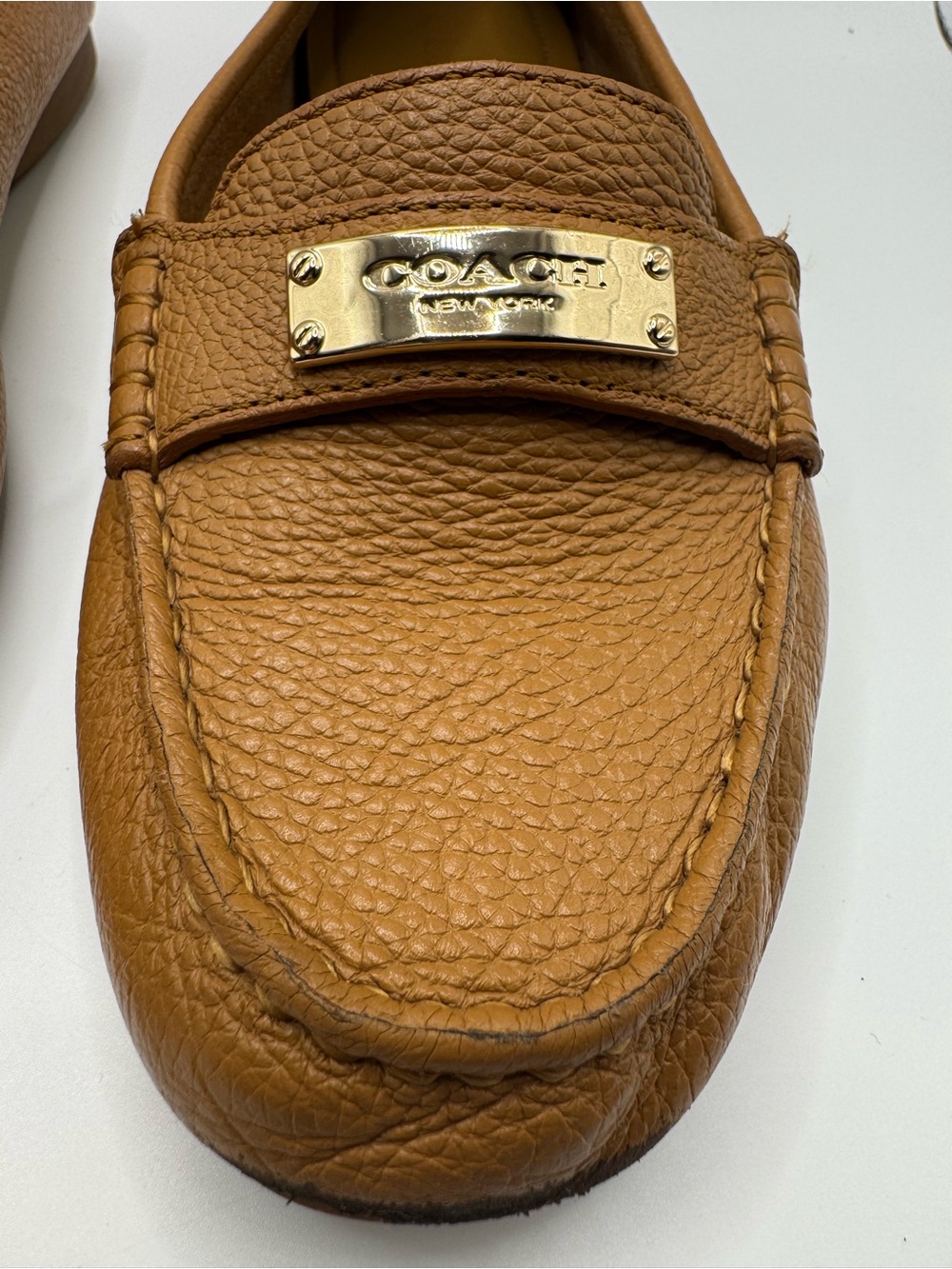 Coach Women’s Pebbled Leather Fredica Driving Loafers 7 - Picture 3 of 13